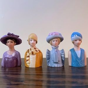 Vintage Avon Ladies Of Fashion Thimbles